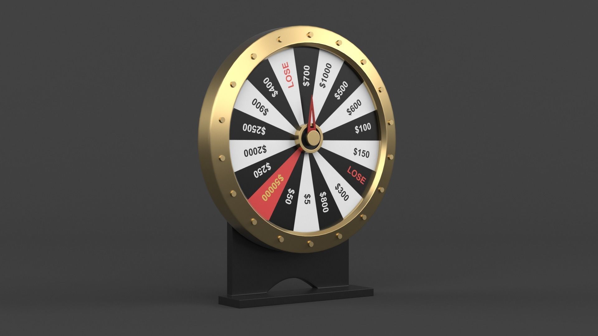 Wheel of Fortune 3D model_4
