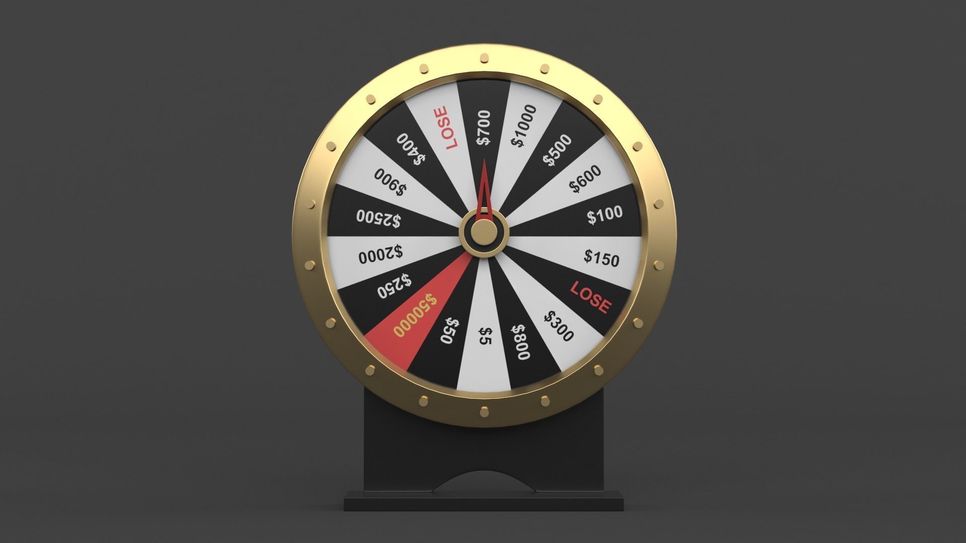 Wheel of Fortune 3D model_1