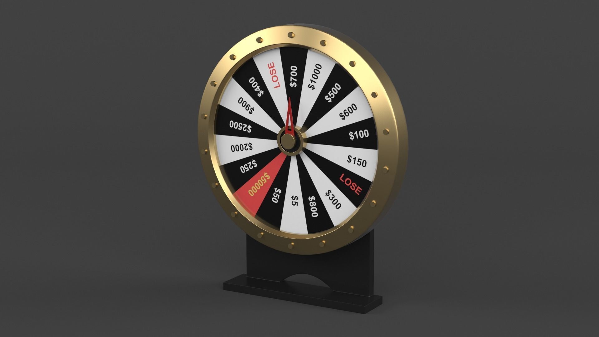 Wheel of Fortune 3D model_2