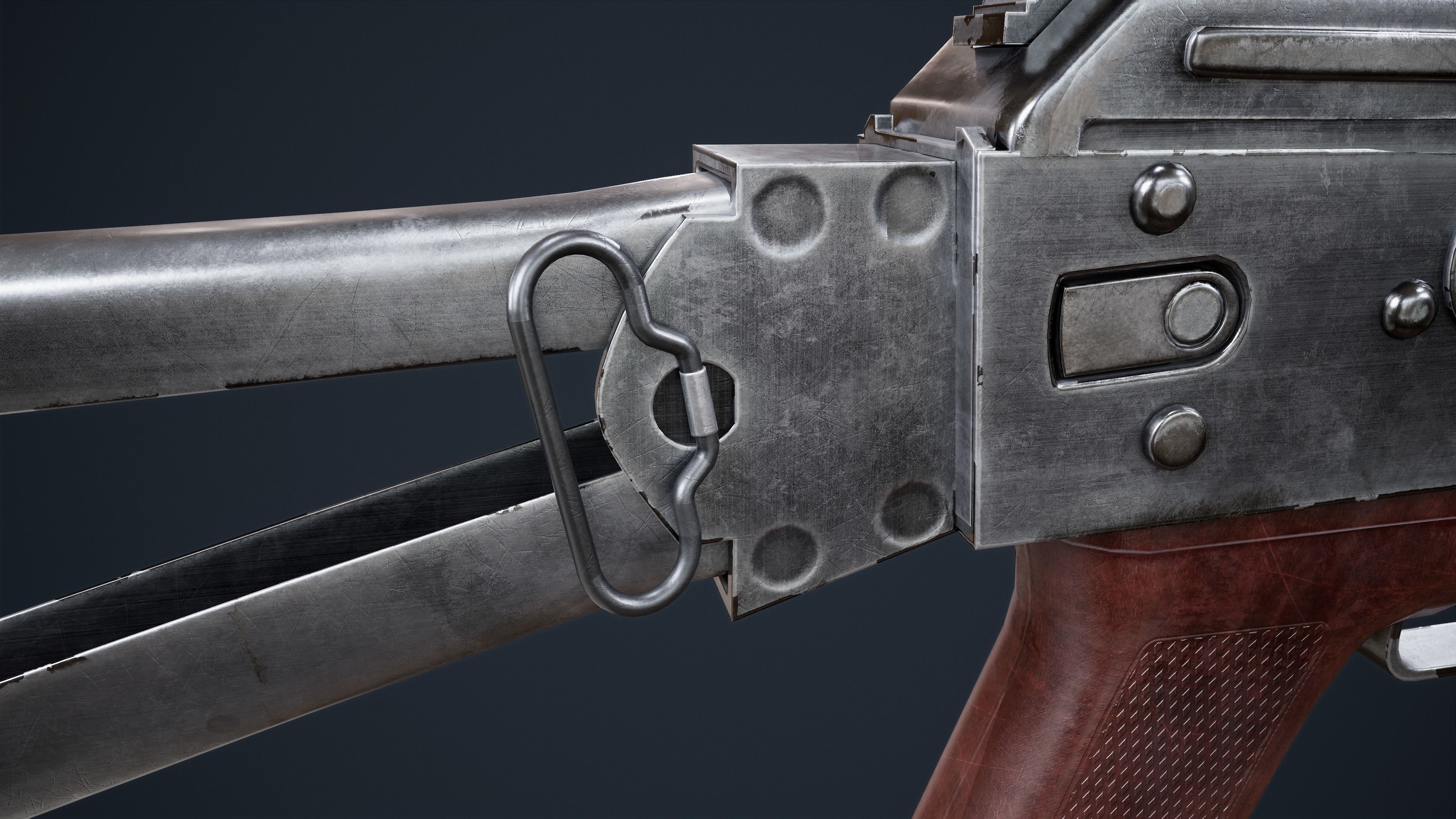 AKS 74U Low-poly 3D model_8