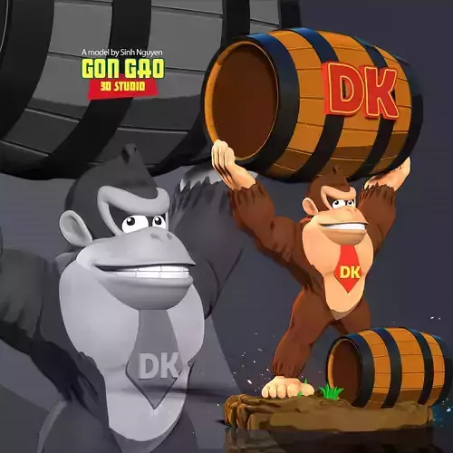 Donkey Kong 3D print model