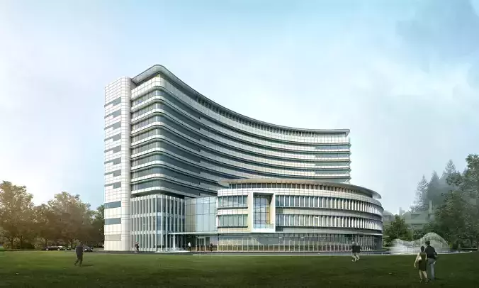 3Dmax fashion city commercial square building 437