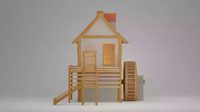 Watermill 3D print model