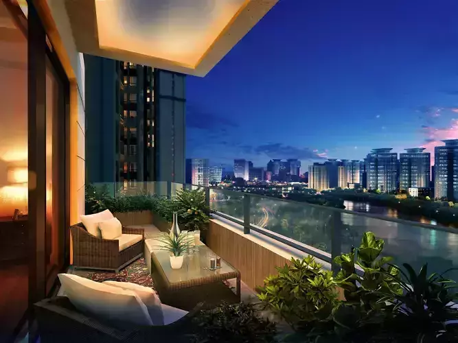 3Dmax fashion city commercial square building 438