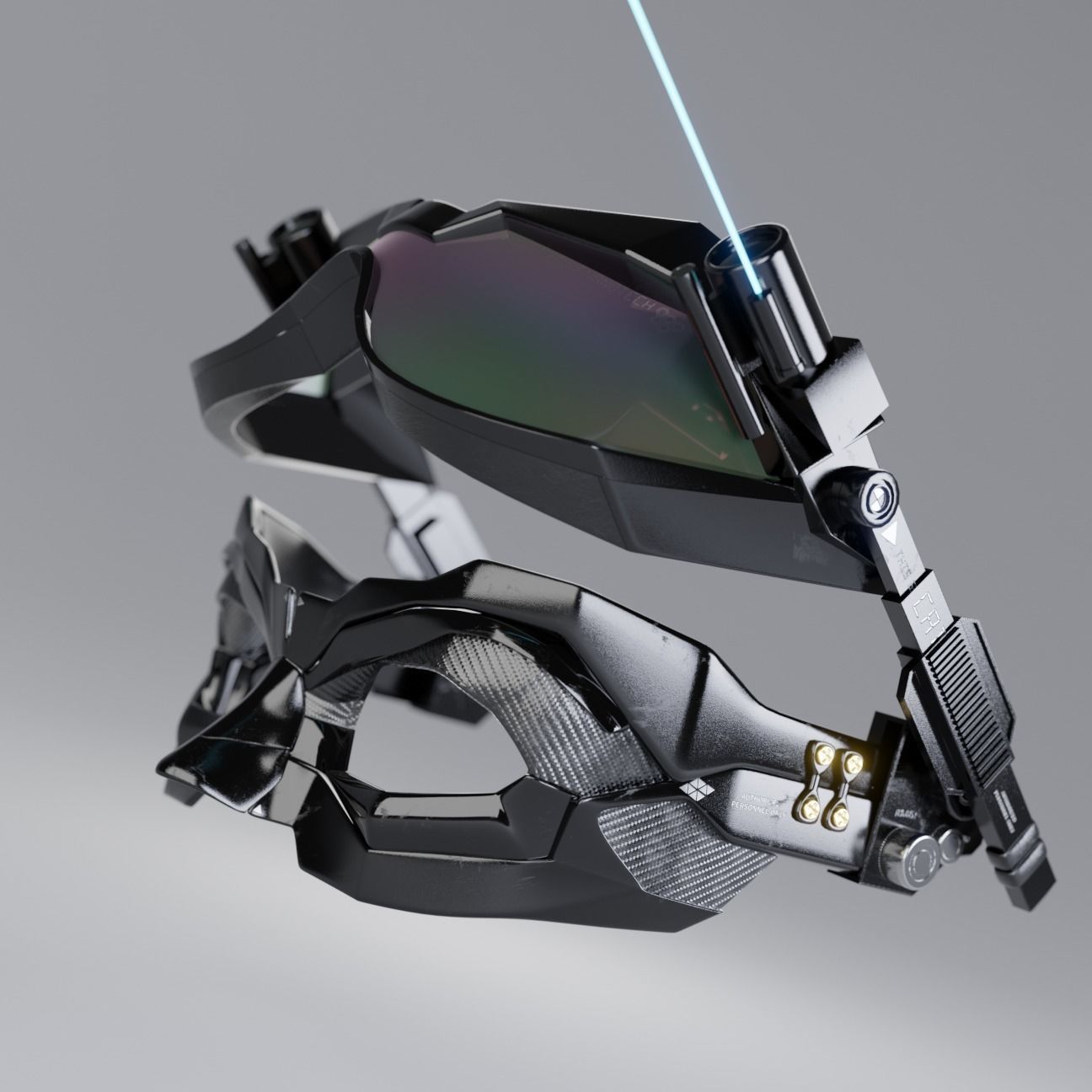 3D model Cat Women mask and goggle from Bat Man Dark Knight VR / AR