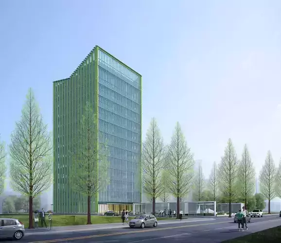 3Dmax fashion city commercial square building 440