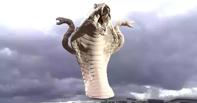 He man Cobra 3 heads 3D model