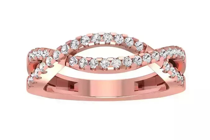 Split Shank Wedding Band for Women 3D print model