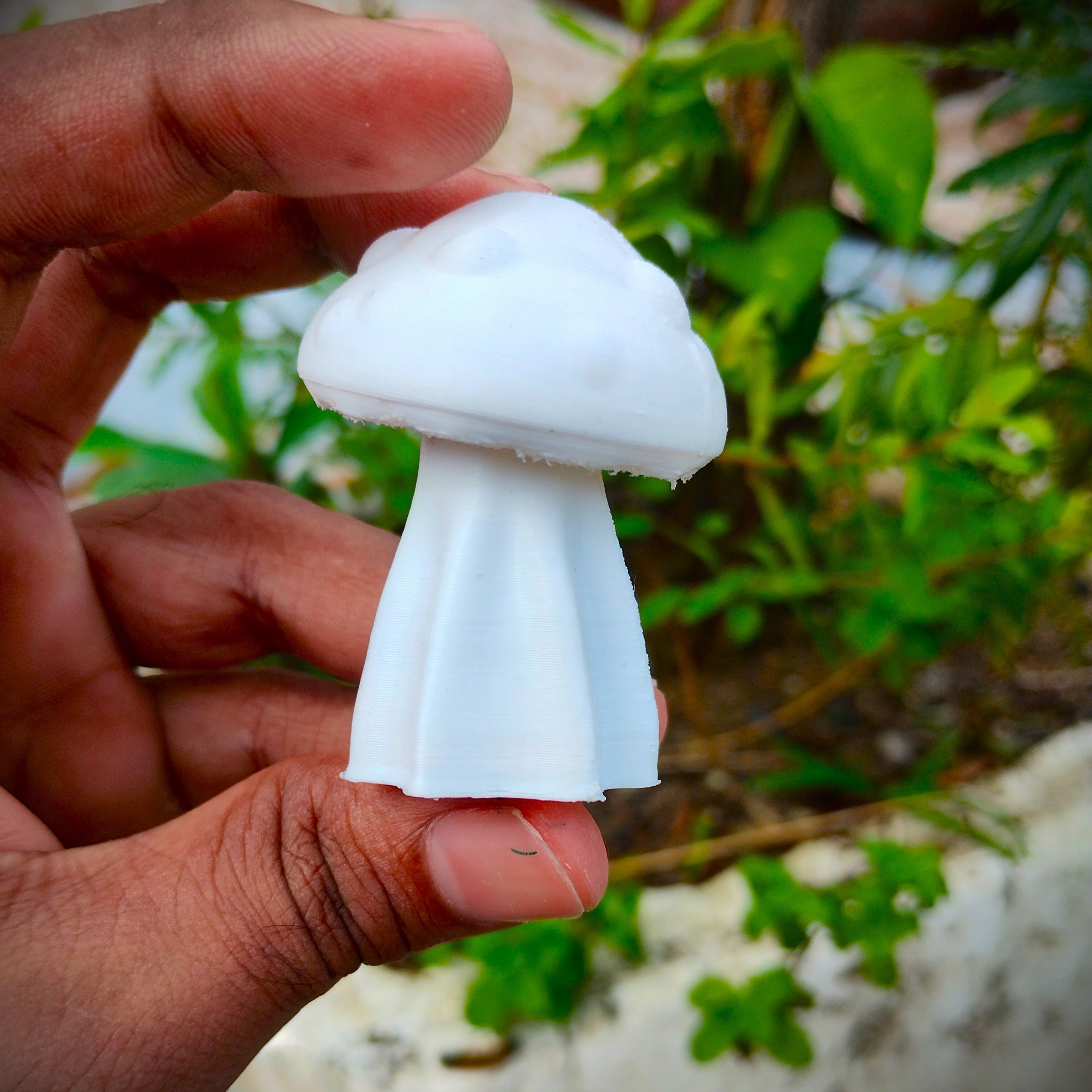 Cute little Mushroom ghost 3D print model_2