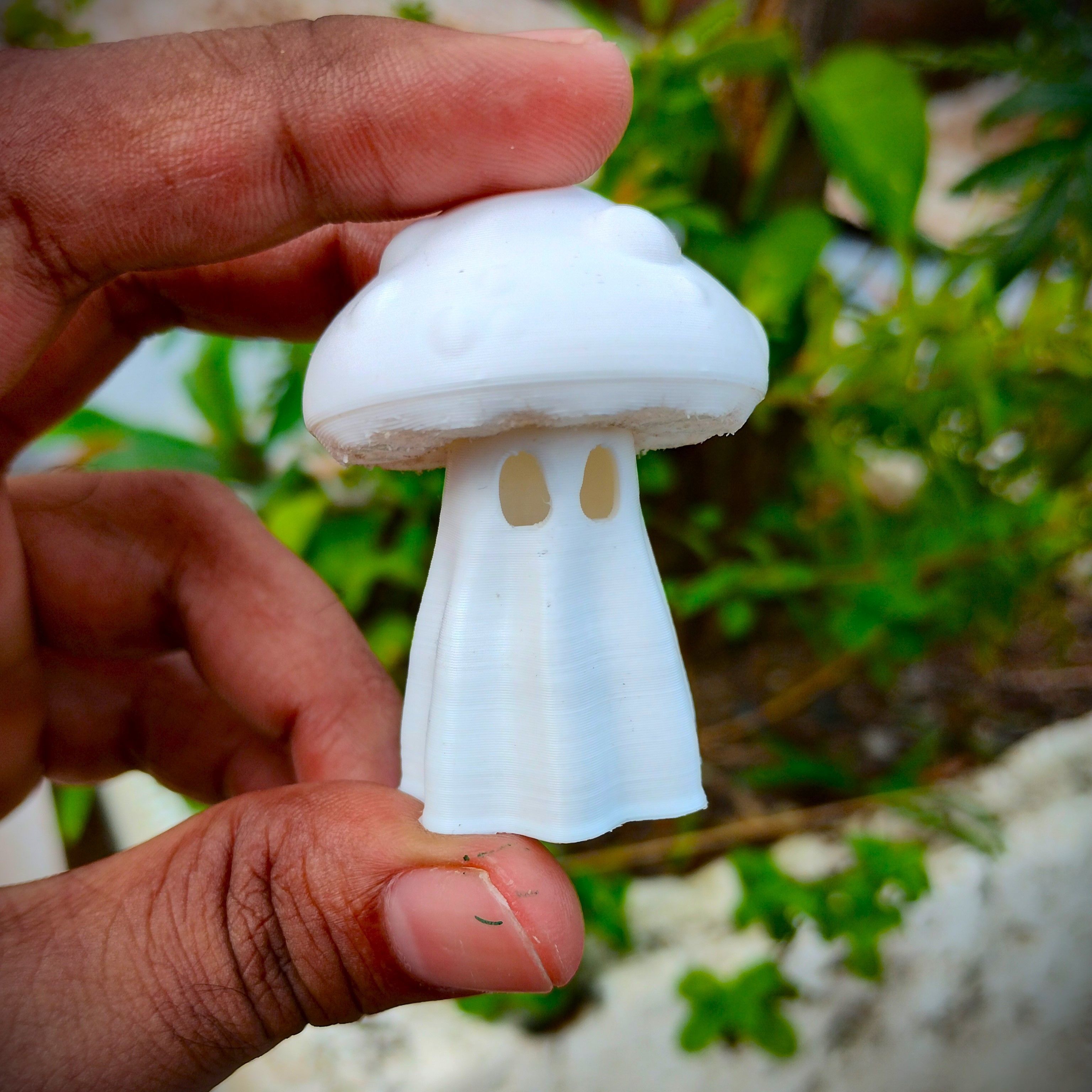 Cute little Mushroom ghost 3D print model_1