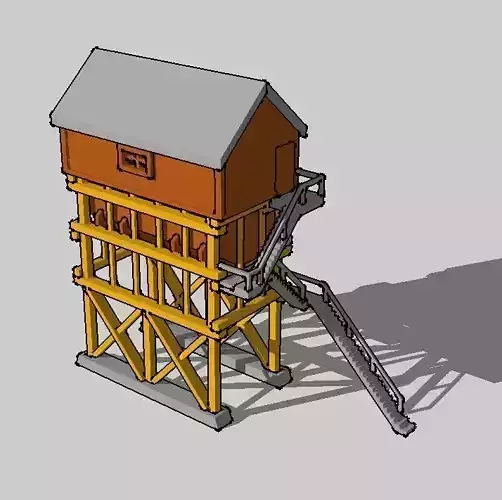 Coaling Tower Station by Outland Models 3D Printable