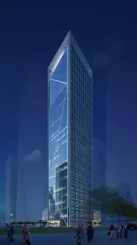 3Dmax fashion city commercial square building 446