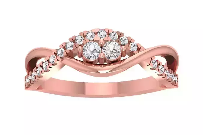 Wedding Engagement Twisted Ring for Women