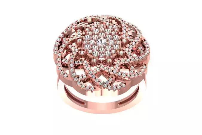 Flower Wedding Engagement Ring for Women