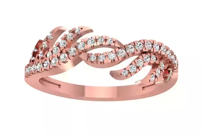 Wedding Engagement Band for Women 3D print model