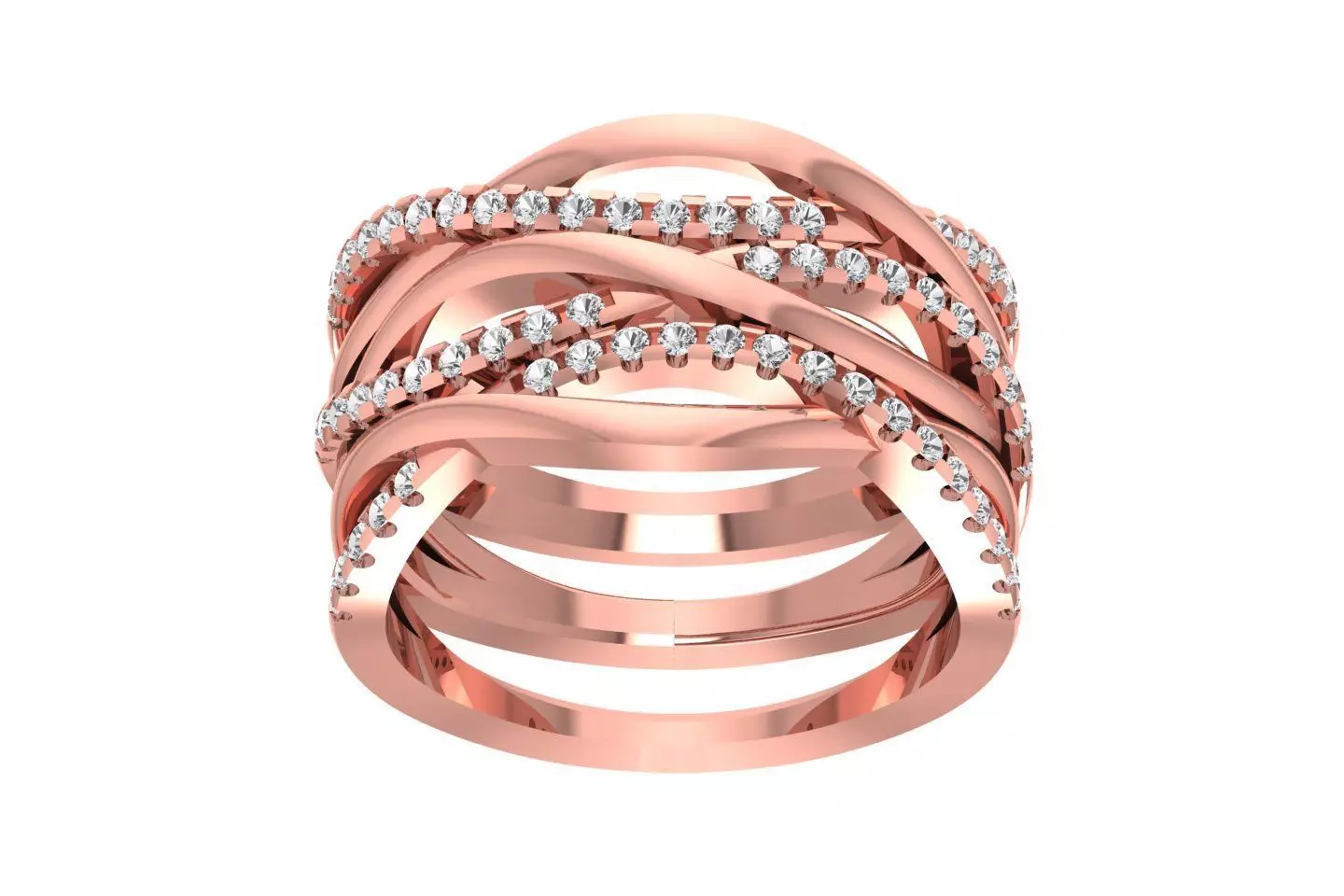 Wedding Engagement Band for Women 3D print model
