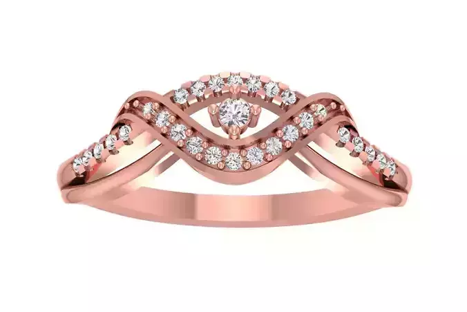 Wedding Engagement Twisted Ring for Women