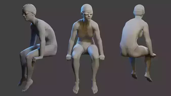 Swimmingpool Girl SPGC 003 3D print model