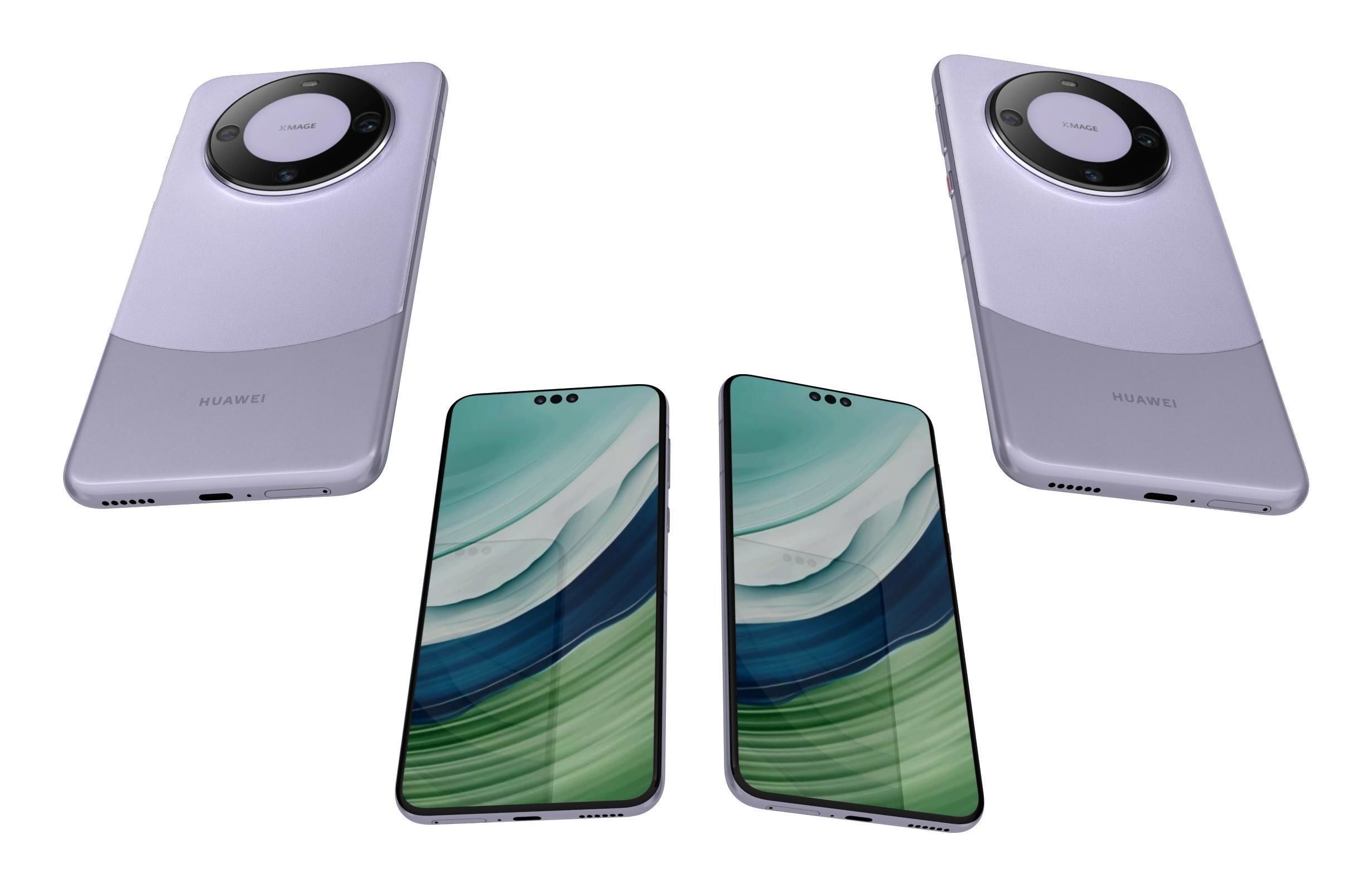 Huawei Mate 60 Pro All Colors 3D model_10