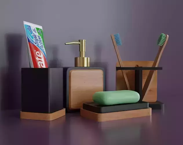 Set of bathroom accessories 09