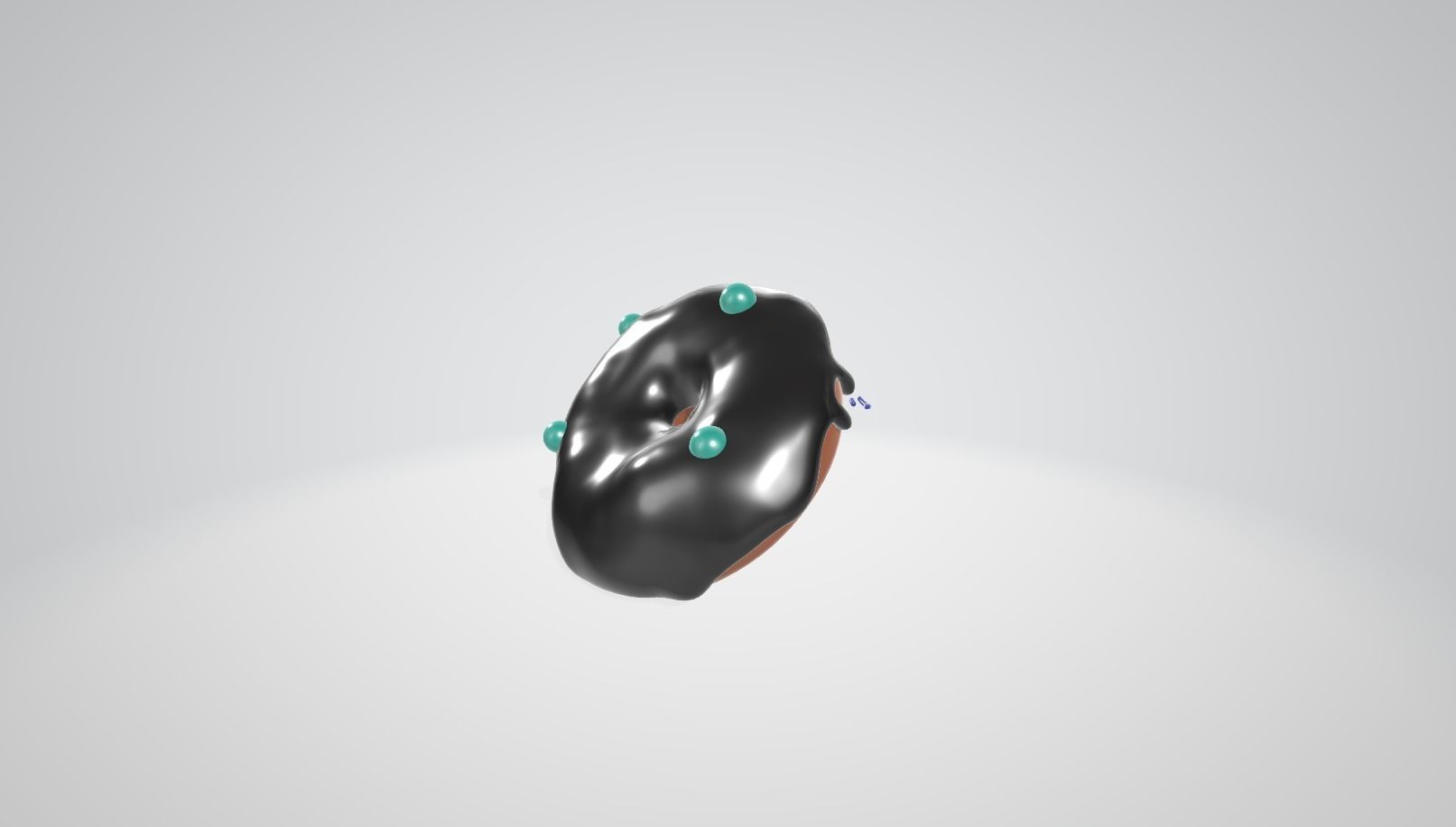 Chocolate Sprinkle Donut 3D model_6