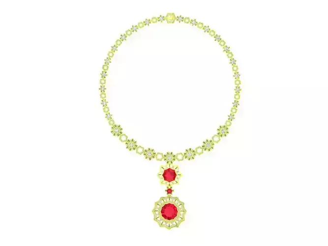 6590 Luxury Fashion Diamond Women Necklace