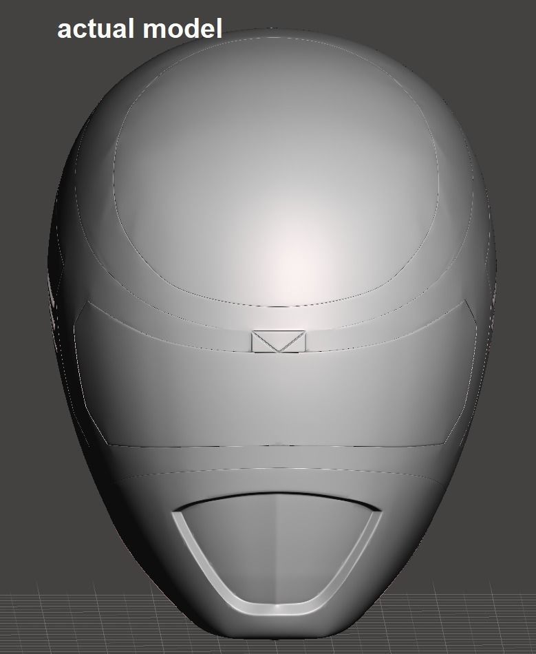 Power Rangers In Space Black Ranger helmet 3D print model_5