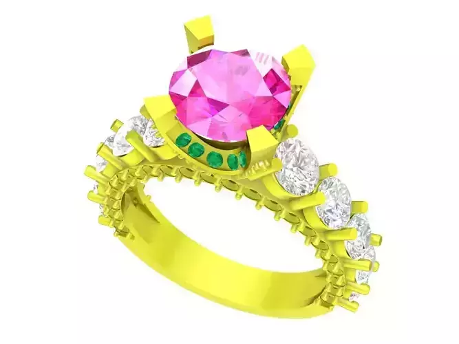 6600 hongkong style fashion diamond women ring