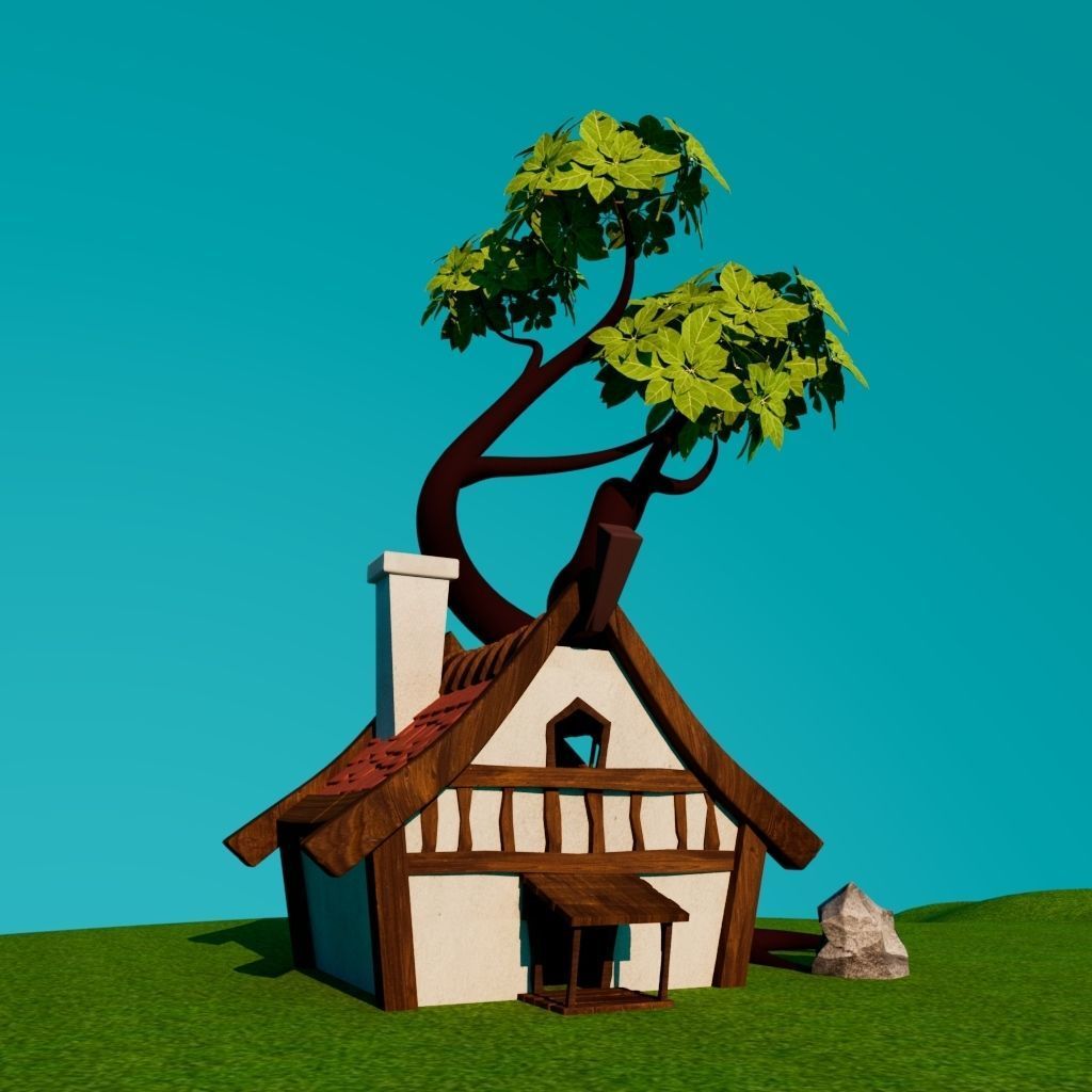 OLD HUT 3D model_2