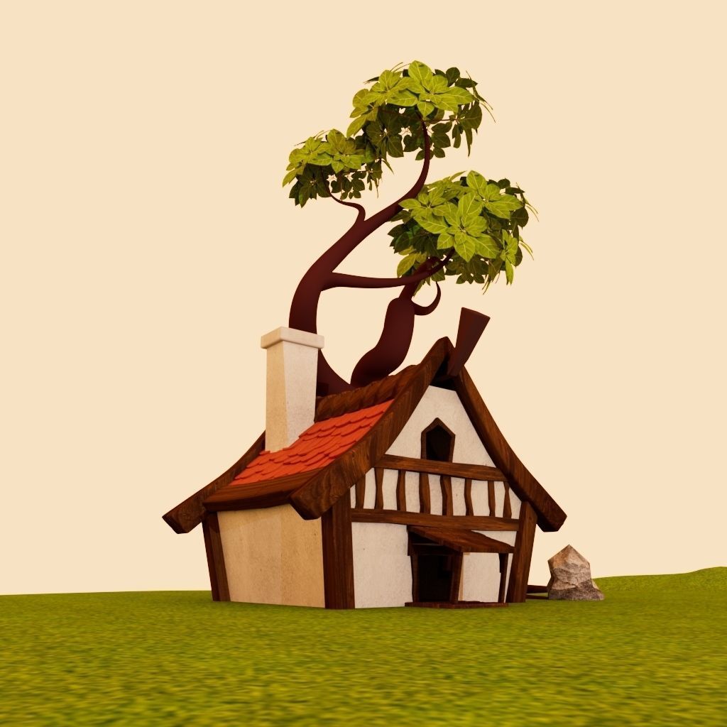 OLD HUT 3D model_1