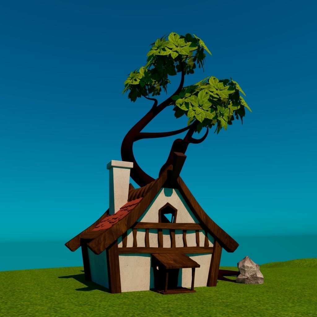 OLD HUT 3D model_5