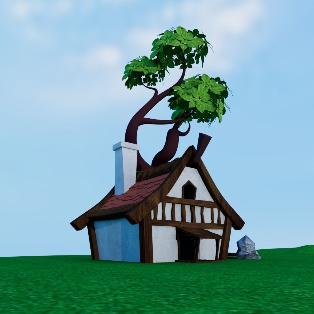 OLD HUT 3D model_7