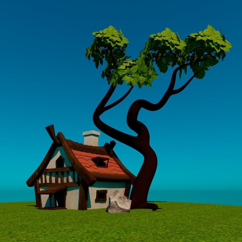 OLD HUT 3D model_3