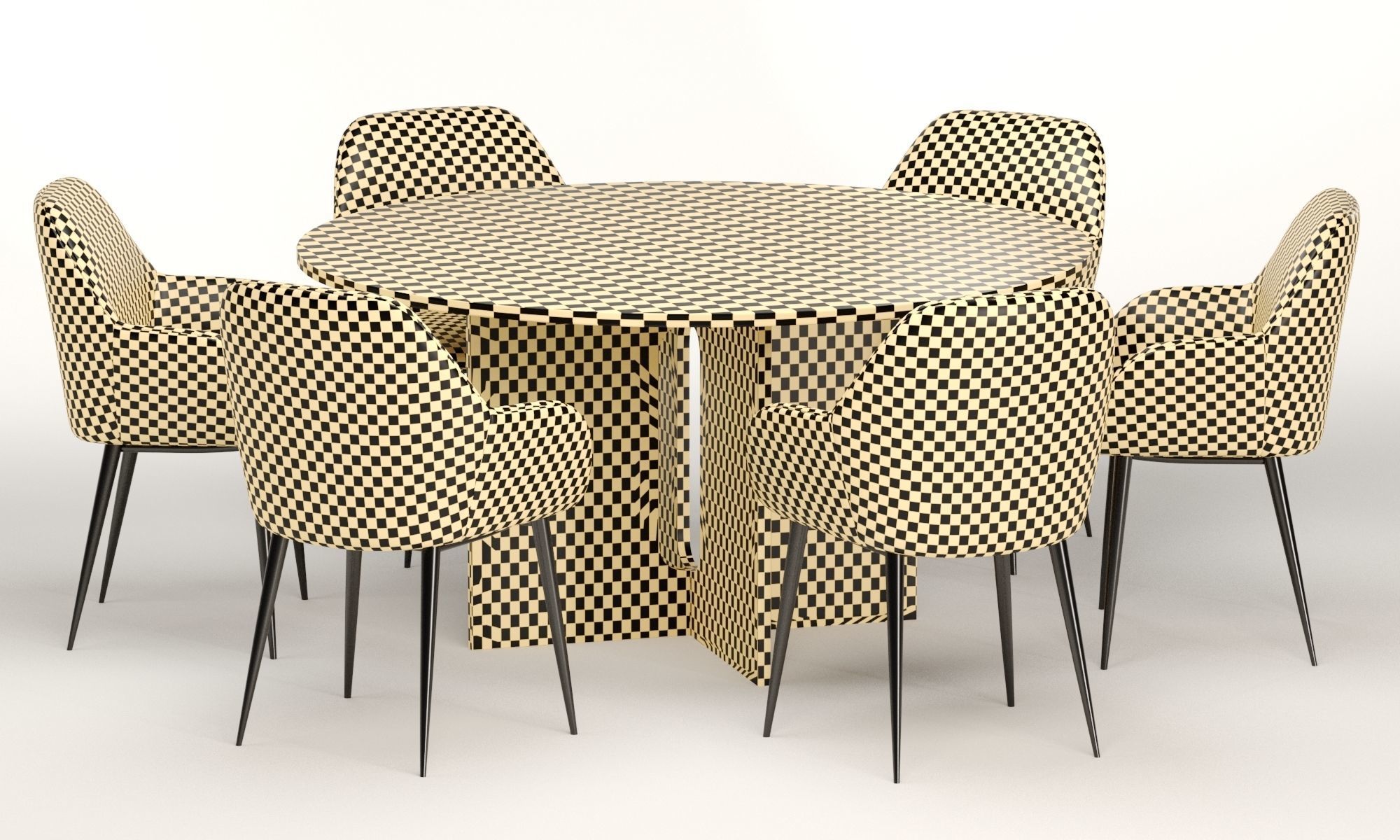 Androgyne dinning set 3D model_7