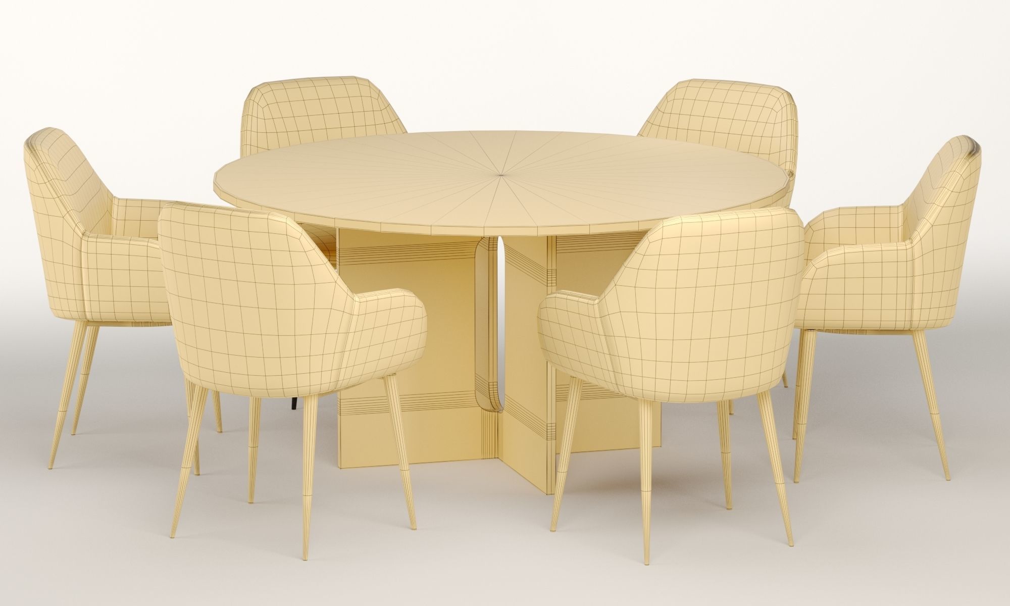 Androgyne dinning set 3D model_8