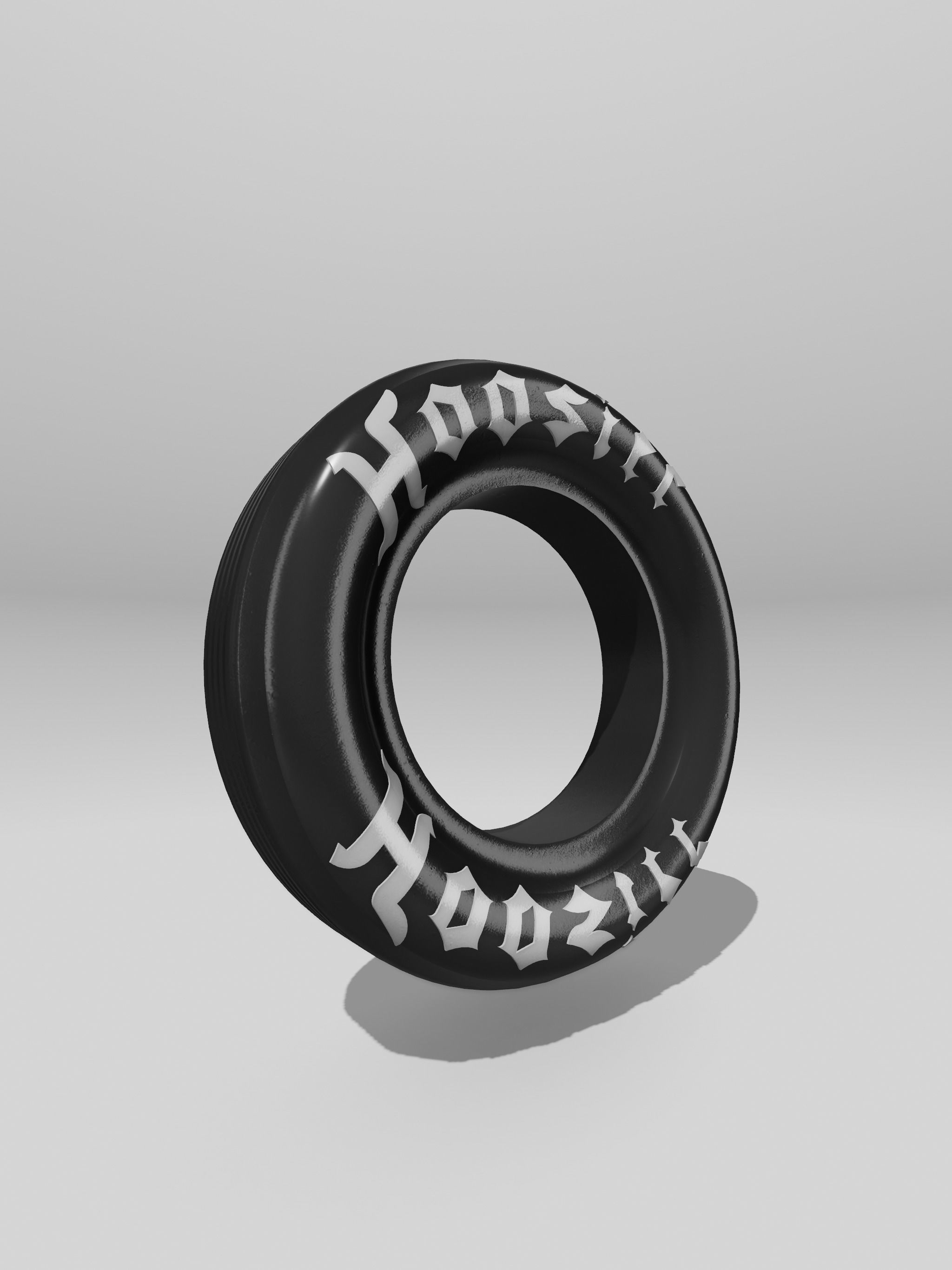 1967 STANG Fastback ProMod Drag Tire set Front N Back Hoosiers 3D print model_4