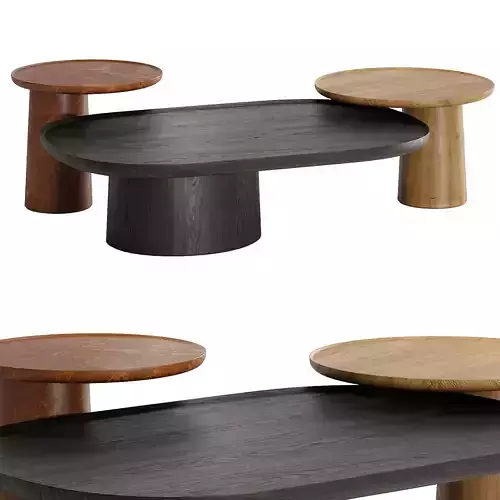 louisa coffee table by Molteni 3D model