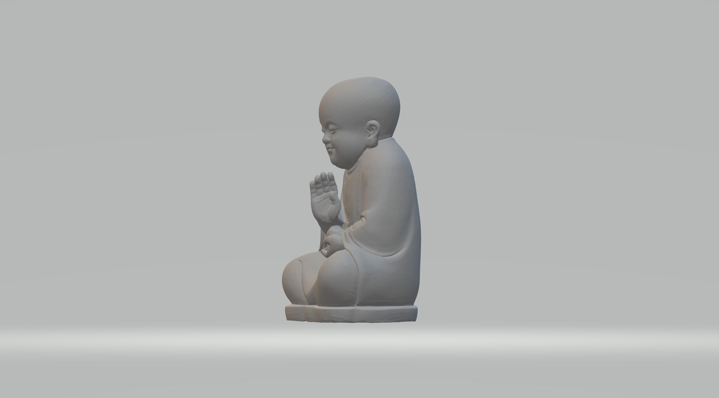 Little Monk 3D print model_14