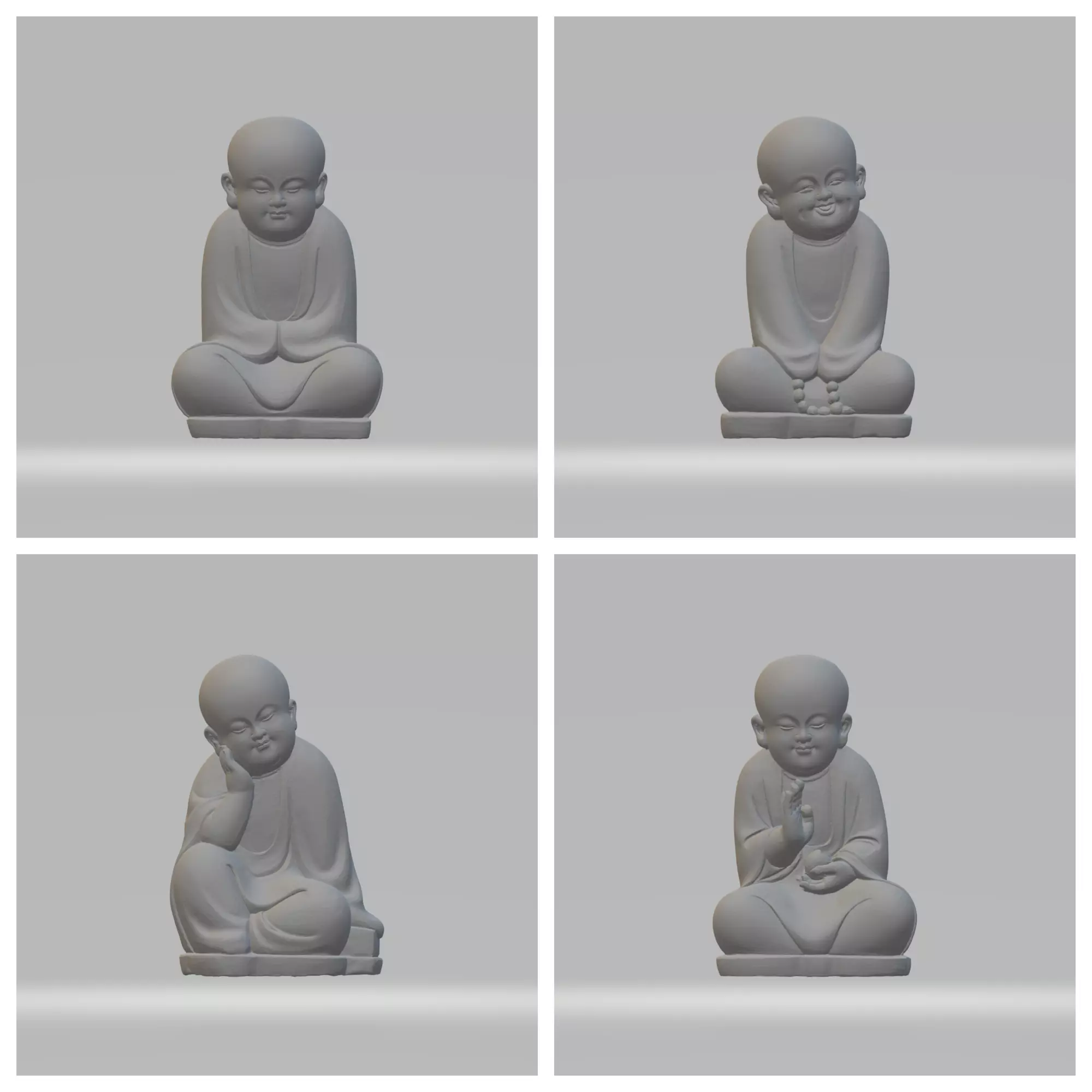 Little Monk 3D print model_0