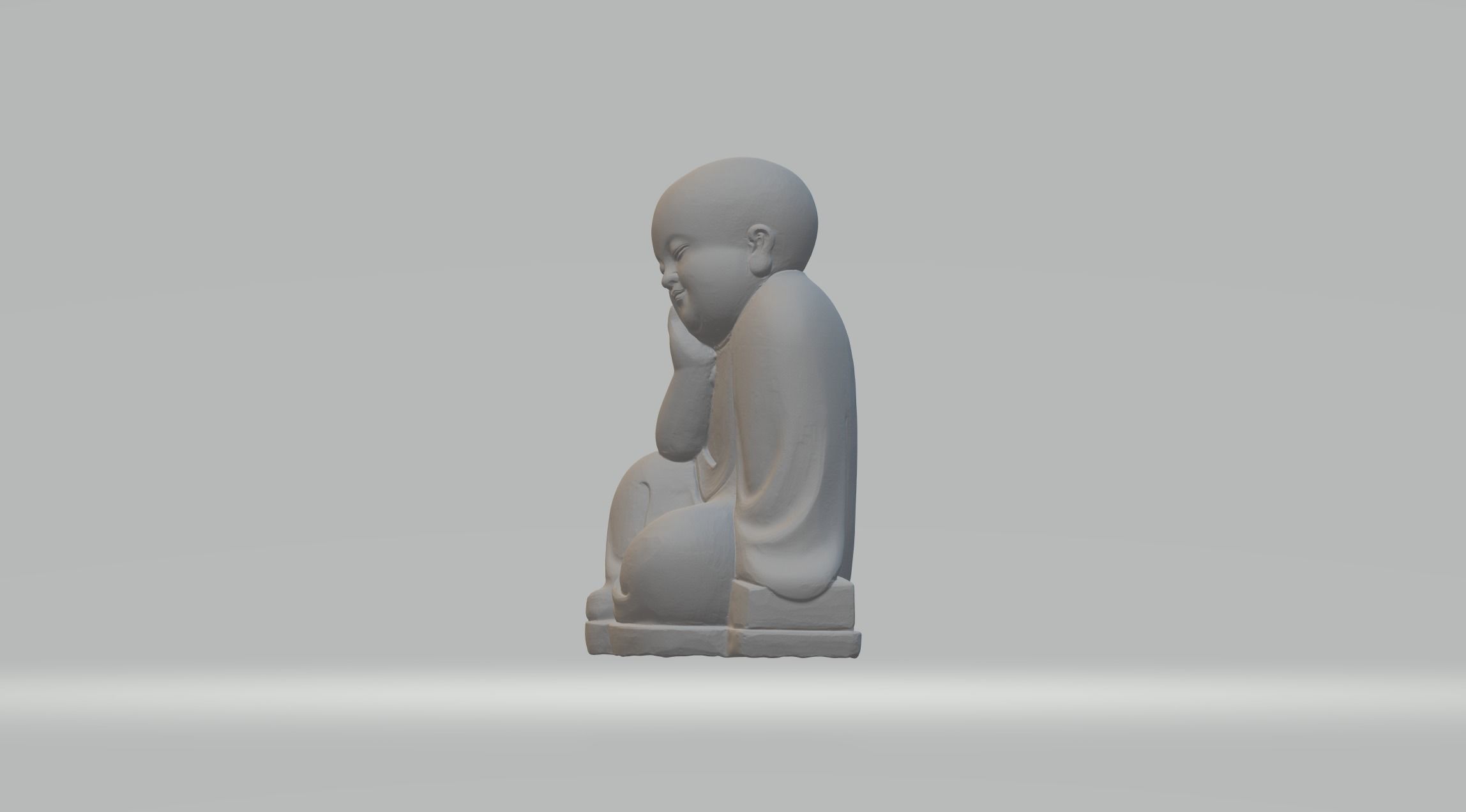 Little Monk 3D print model_10