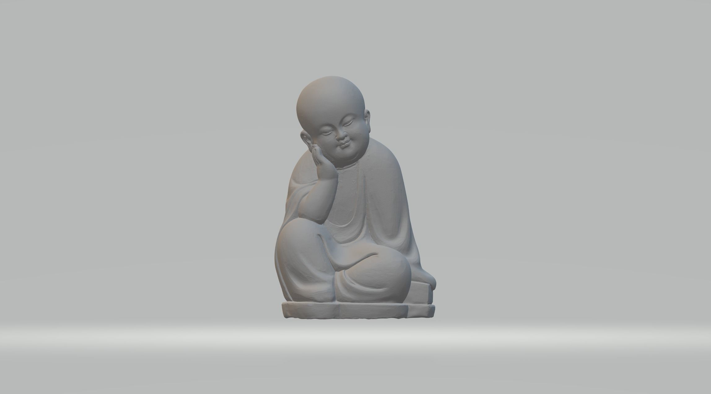 Little Monk 3D print model_9