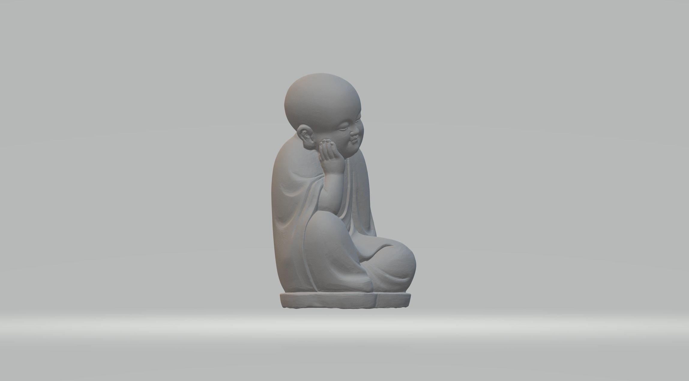 Little Monk 3D print model_12