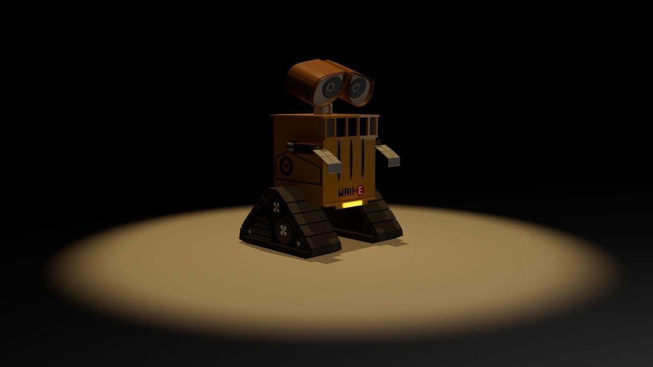 wall e robot 3D model_3