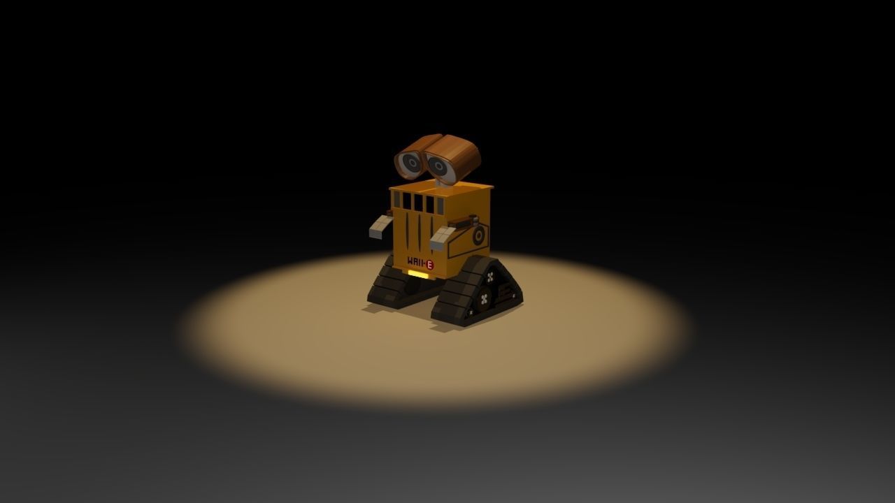 wall e robot 3D model_1