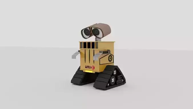 wall e robot 3D model
