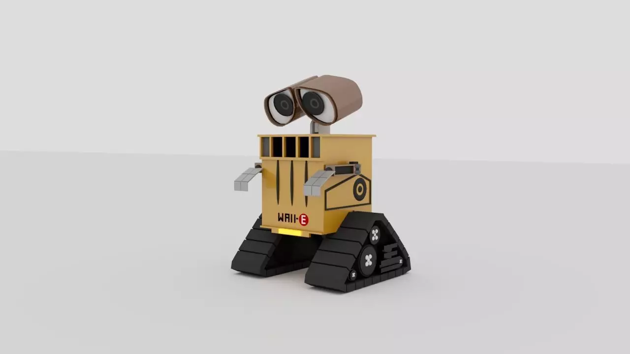 wall e robot 3D model_0