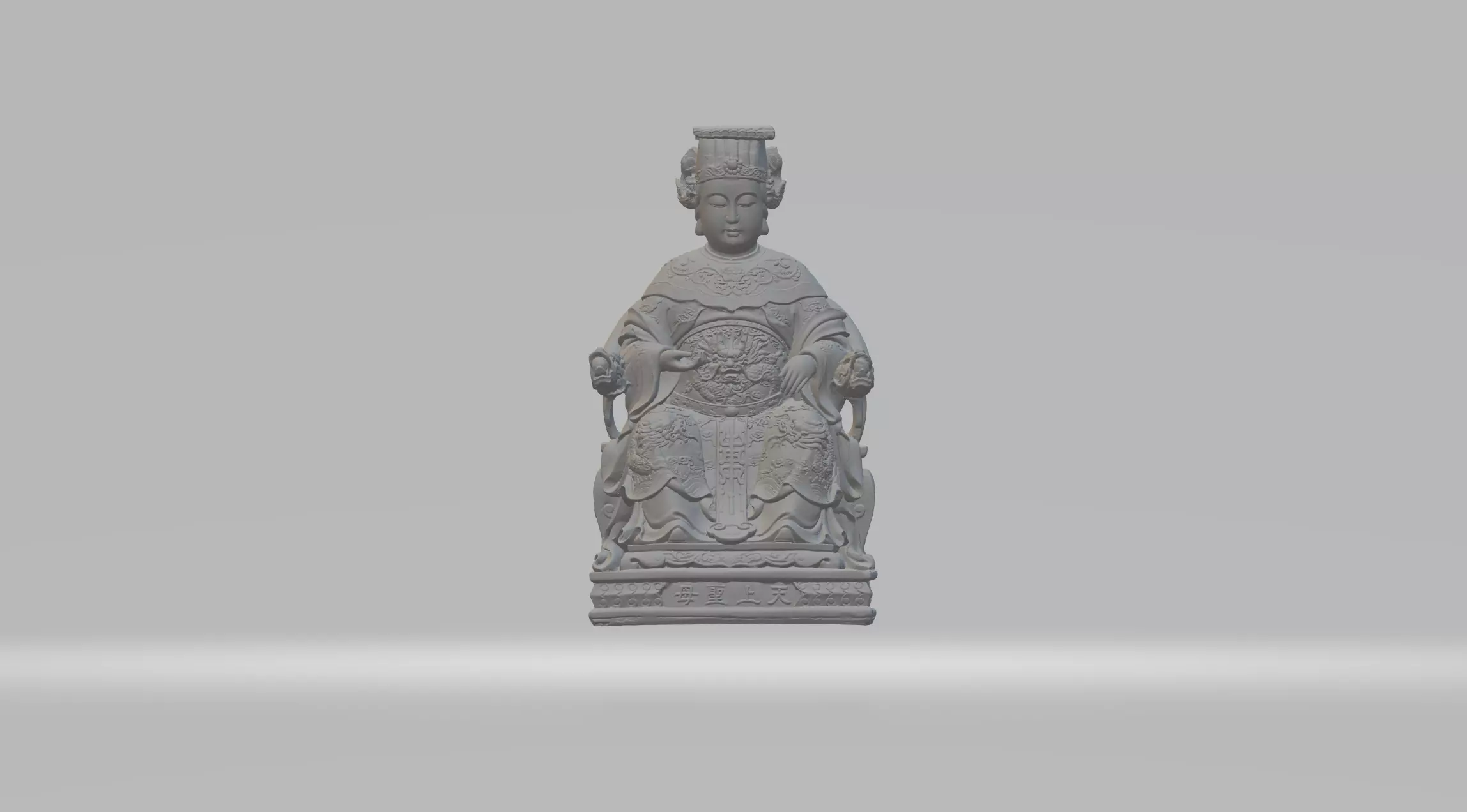 Chinese Our Lady of Heaven 3D print model_0