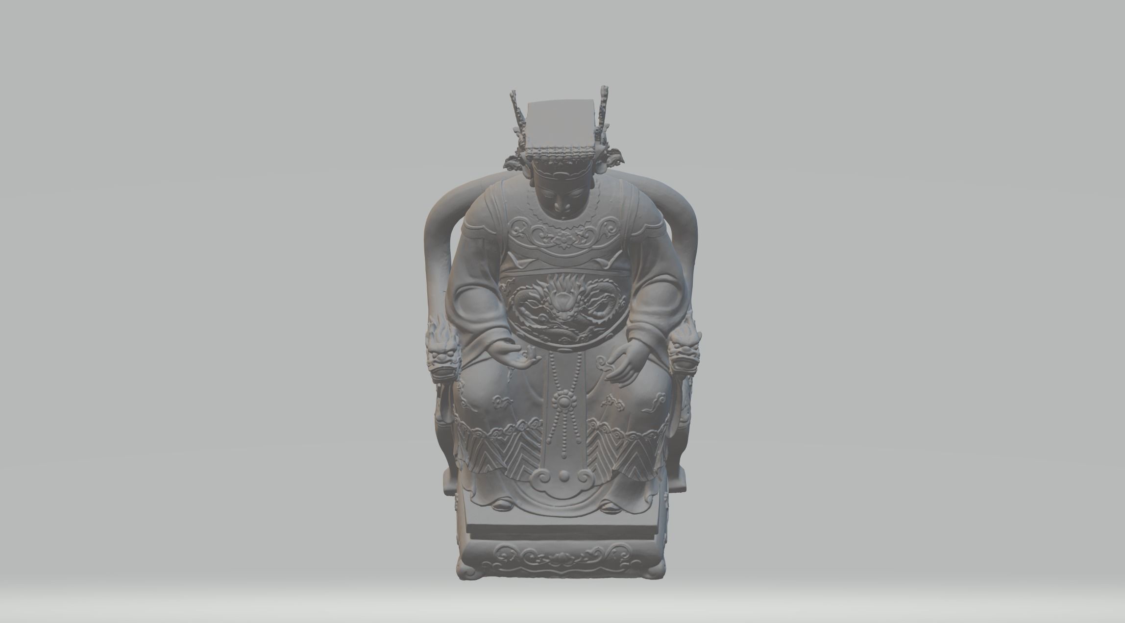 Chinese Lady Queen Mother 3D print model_5