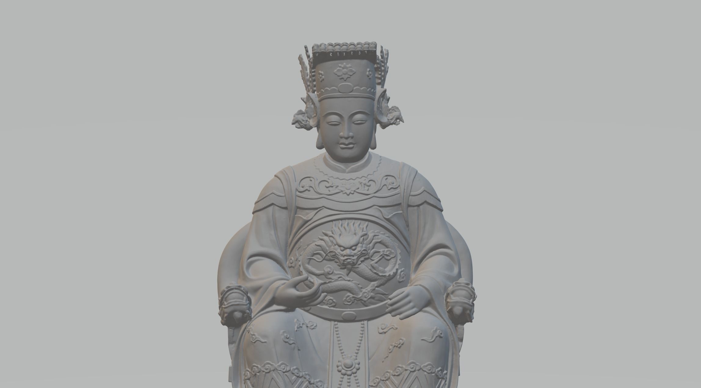 Chinese Lady Queen Mother 3D print model_1