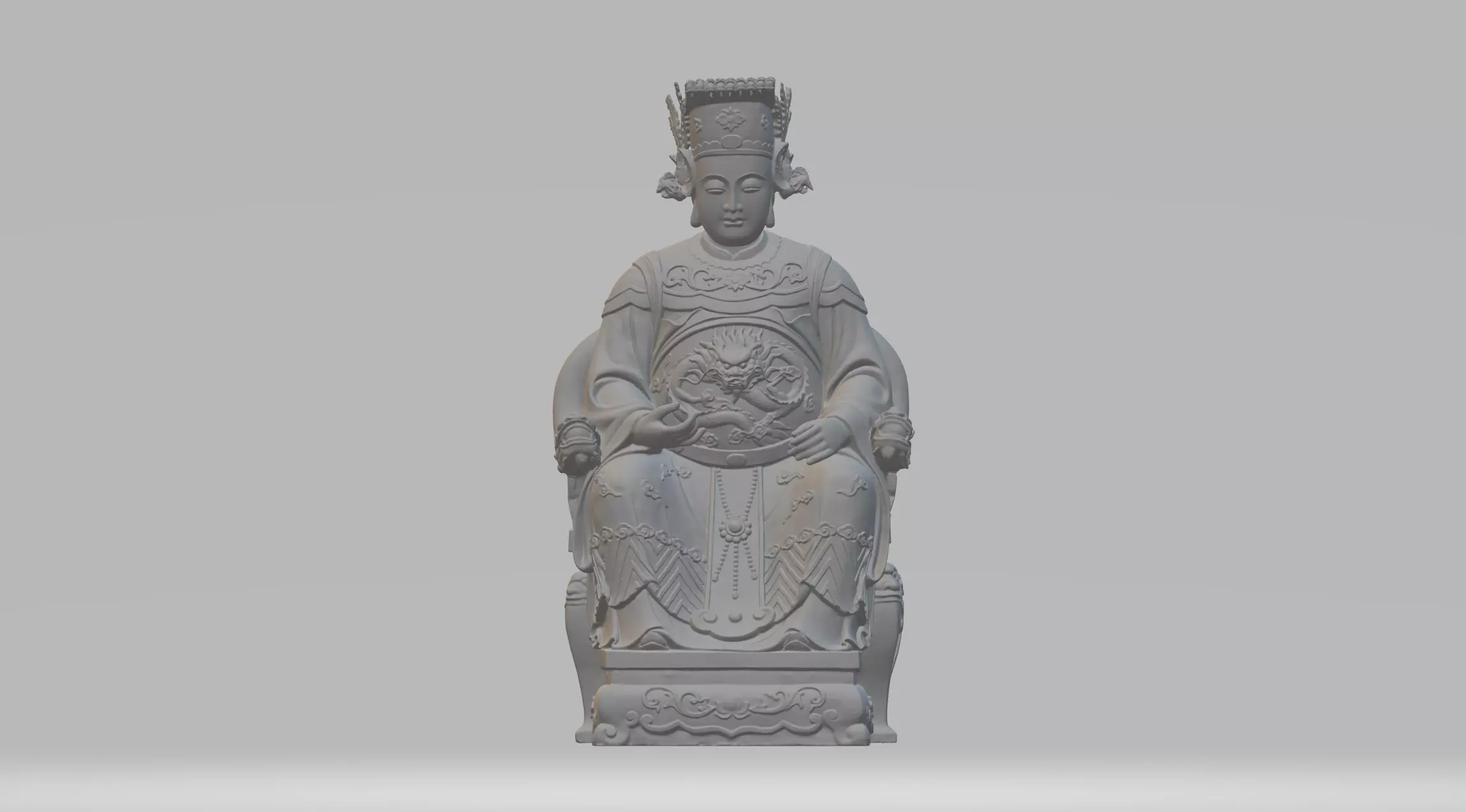 Chinese Lady Queen Mother 3D print model_0